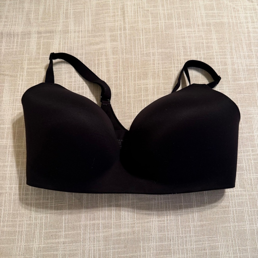 Soma Enbliss Wireless‎ Nursing Bra Black 38DDD Seamless Breastfeeding Support